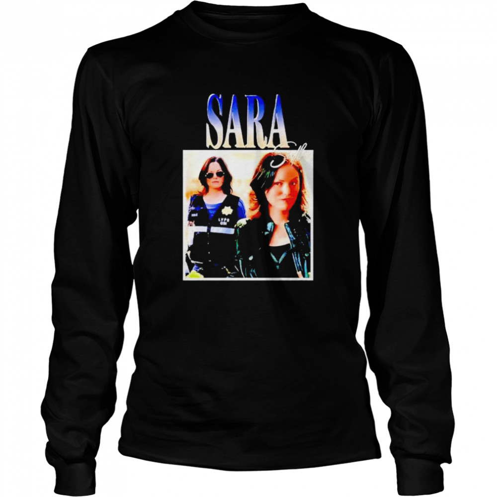 Sara Sidle vintage signature shirt Long Sleeved T-shirt