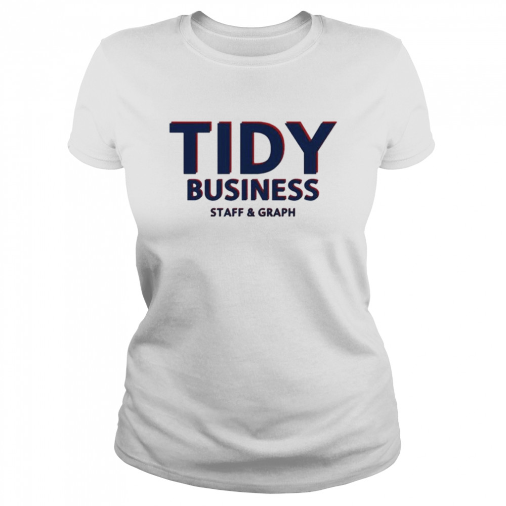 Tidy business staff and graph shirt Classic Women's T-shirt