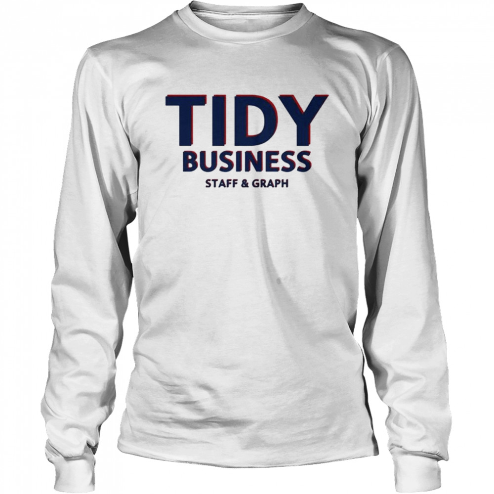 Tidy business staff and graph shirt Long Sleeved T-shirt