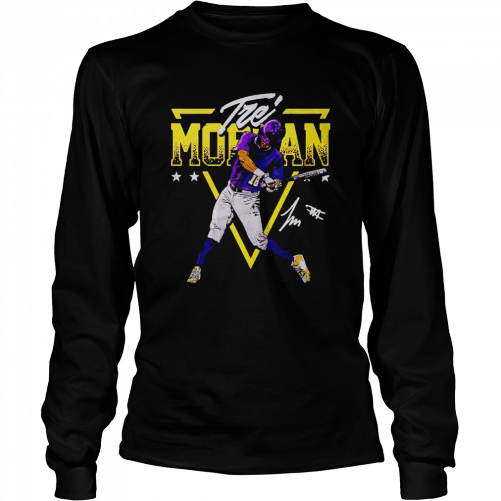 Tre Morgan Louisiana NIL Baseball signatures shirt Long Sleeved T-shirt