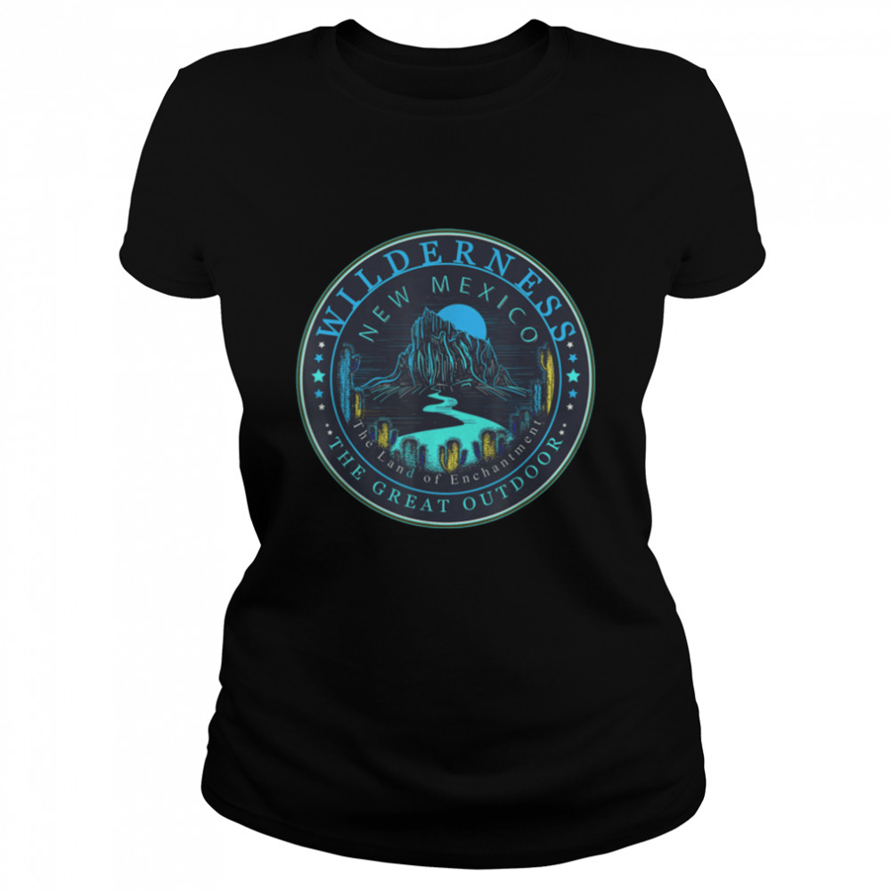 New Mexico Retro Vintage Mountain Outdoors State Graphic T- B09W8G99WJ Classic Women's T-shirt