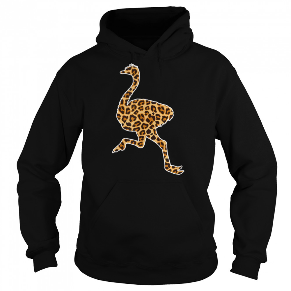 Ostrich Lover Pet Animal Print Leopard Girls Women Kids T- B09W8WHZFR Unisex Hoodie