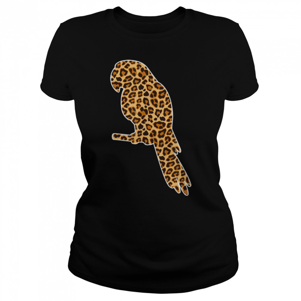 Parrot Lover Pet Animal Print Leopard For Girls Women Kids T- B09W8XLJPG Classic Women's T-shirt