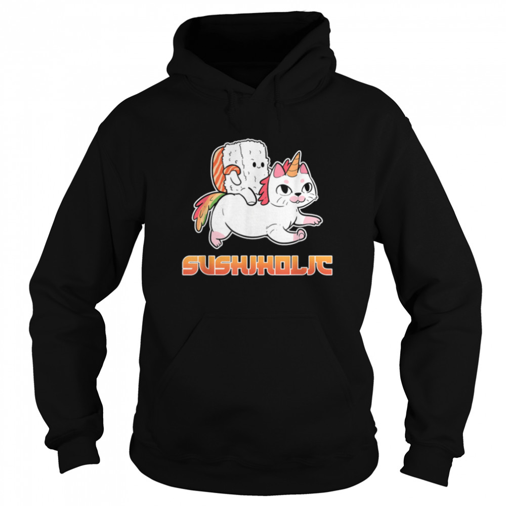 Sushi Cat Anime Figure Unicorn T- B09W656J1K Unisex Hoodie