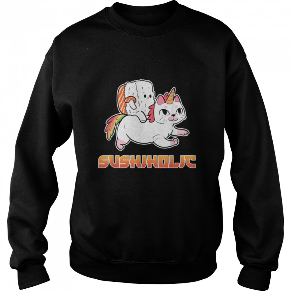 Sushi Cat Anime Figure Unicorn T- B09W656J1K Unisex Sweatshirt