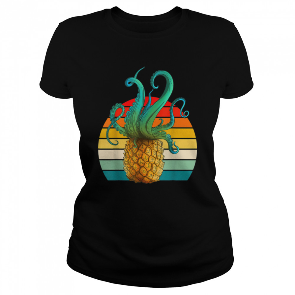 Vacay Mode Pineapple Funny Family Vacation Beach T- B09W65H53R Classic Women's T-shirt