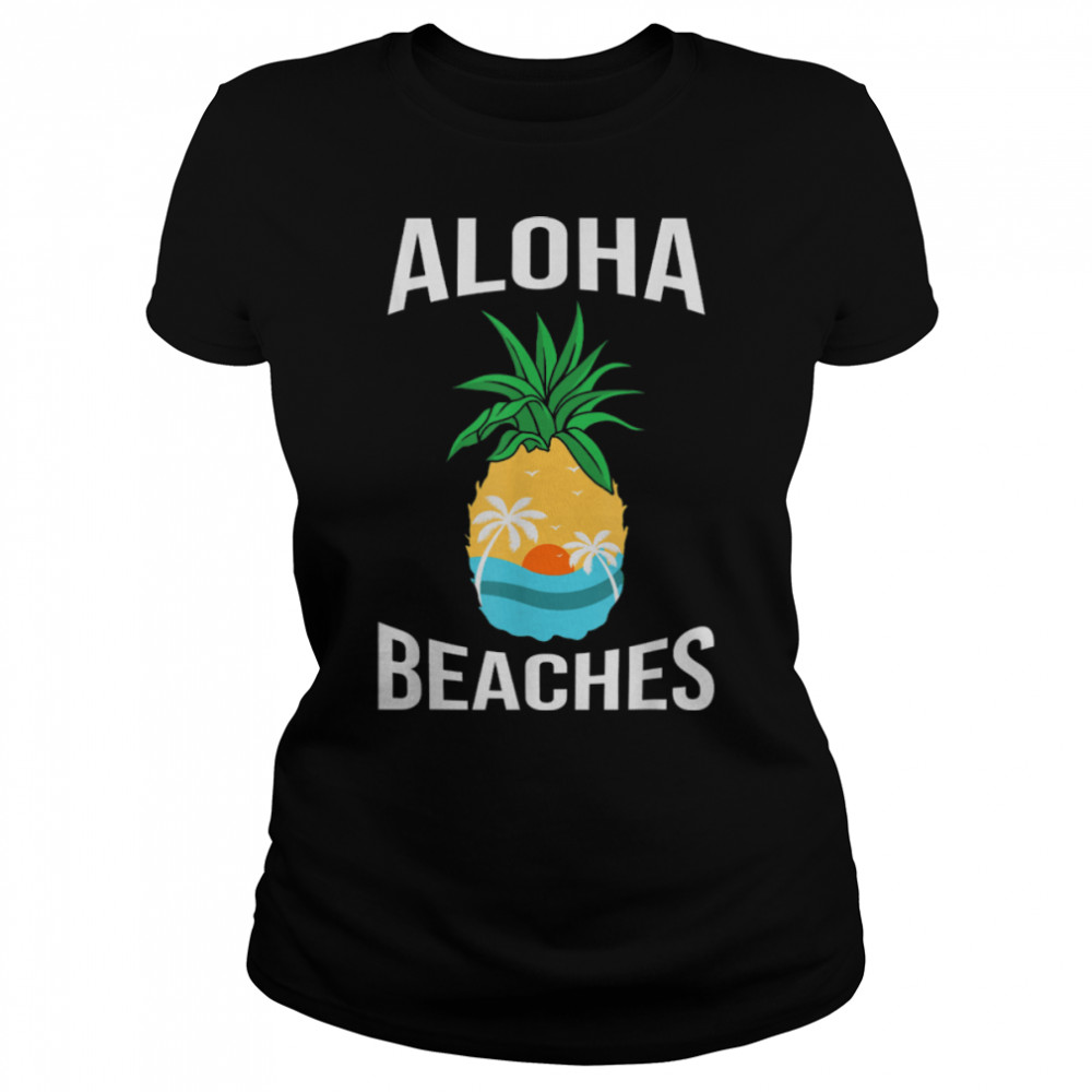 Vacay Mode Pineapple Funny Family Vacation Beaches T- B09W656XQF Classic Women's T-shirt