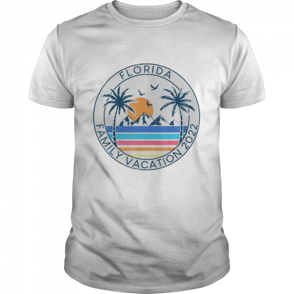 Florida Family Vacation 2022 Beach Palm Tree Summer Tropical T-shirt