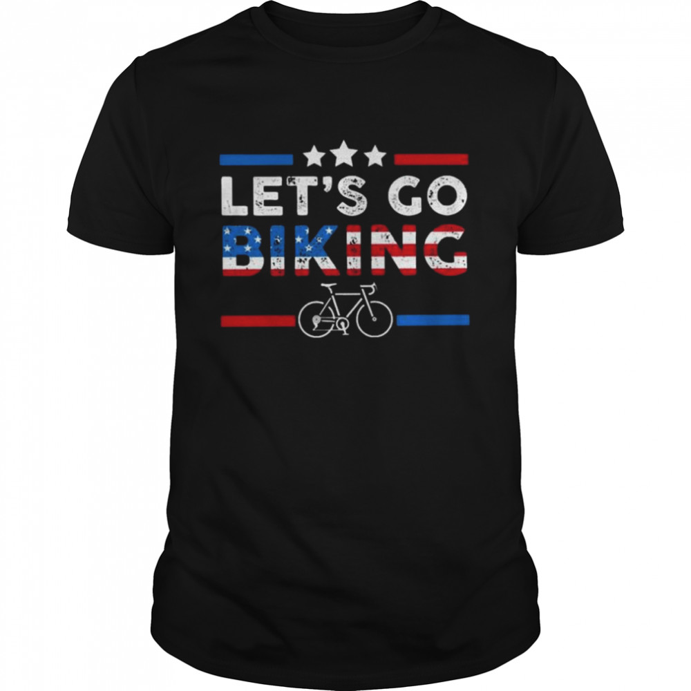 Let’s Go Biking American flag shirt