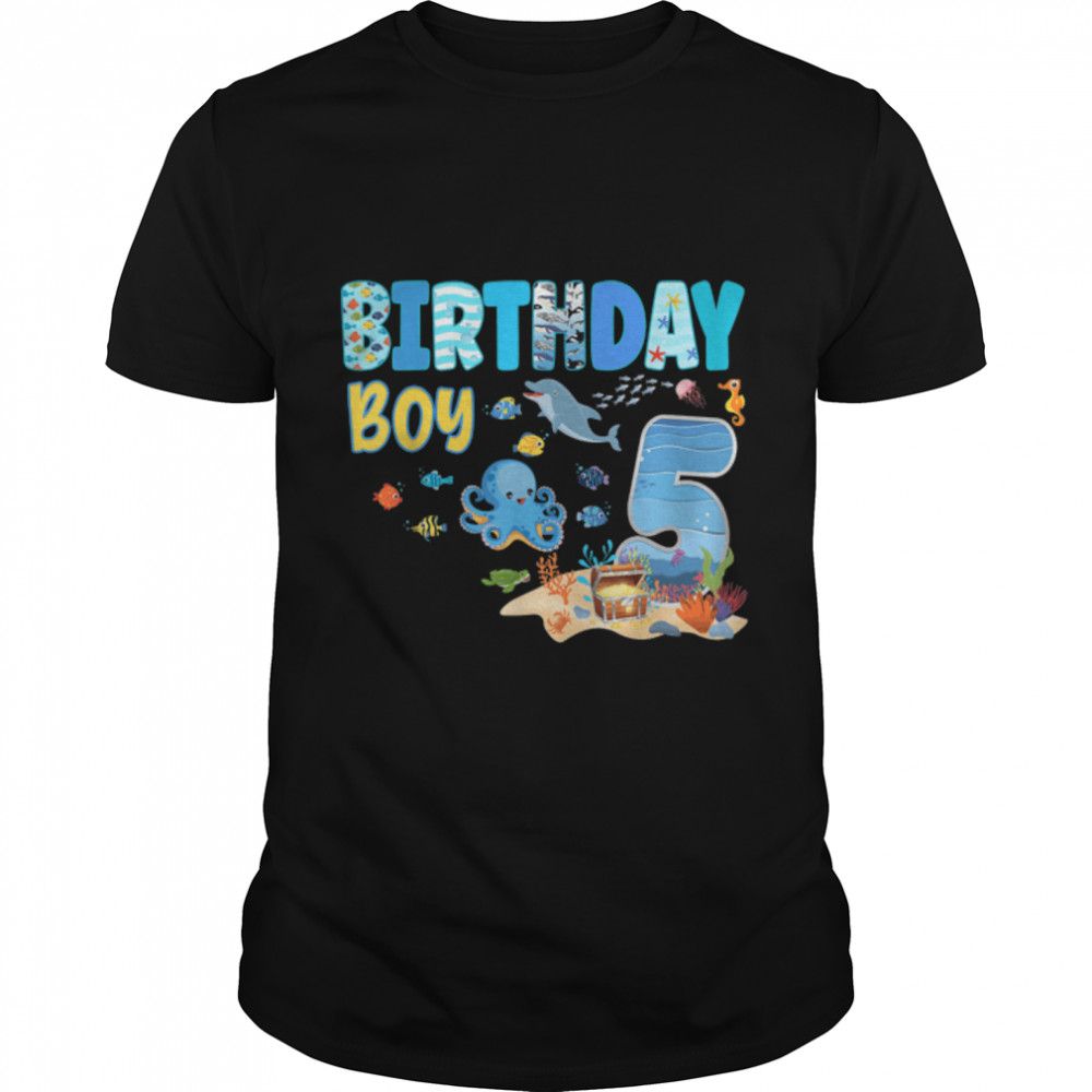 Under The Sea Birthday Fish Aquarium Animals Party T-Shirt B09W8LPMNF
