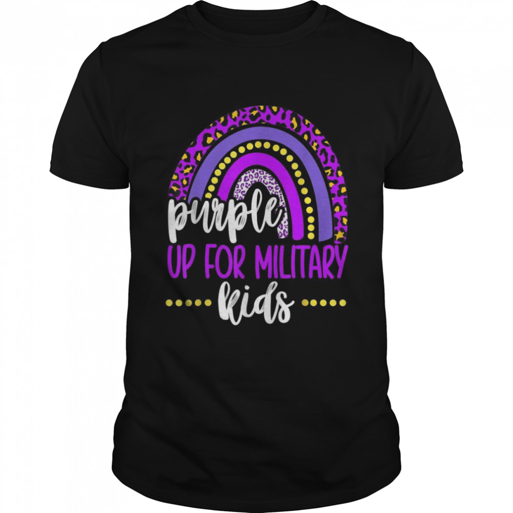 Purple up for military Rainbow Military child Month  Classic Men's T-shirt