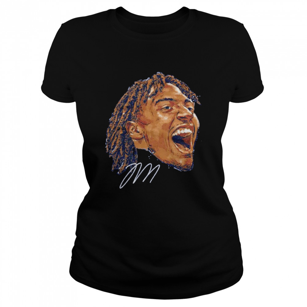 Philadelphia 76ers Tyrese Maxey scream signature shirt Classic Women's T-shirt