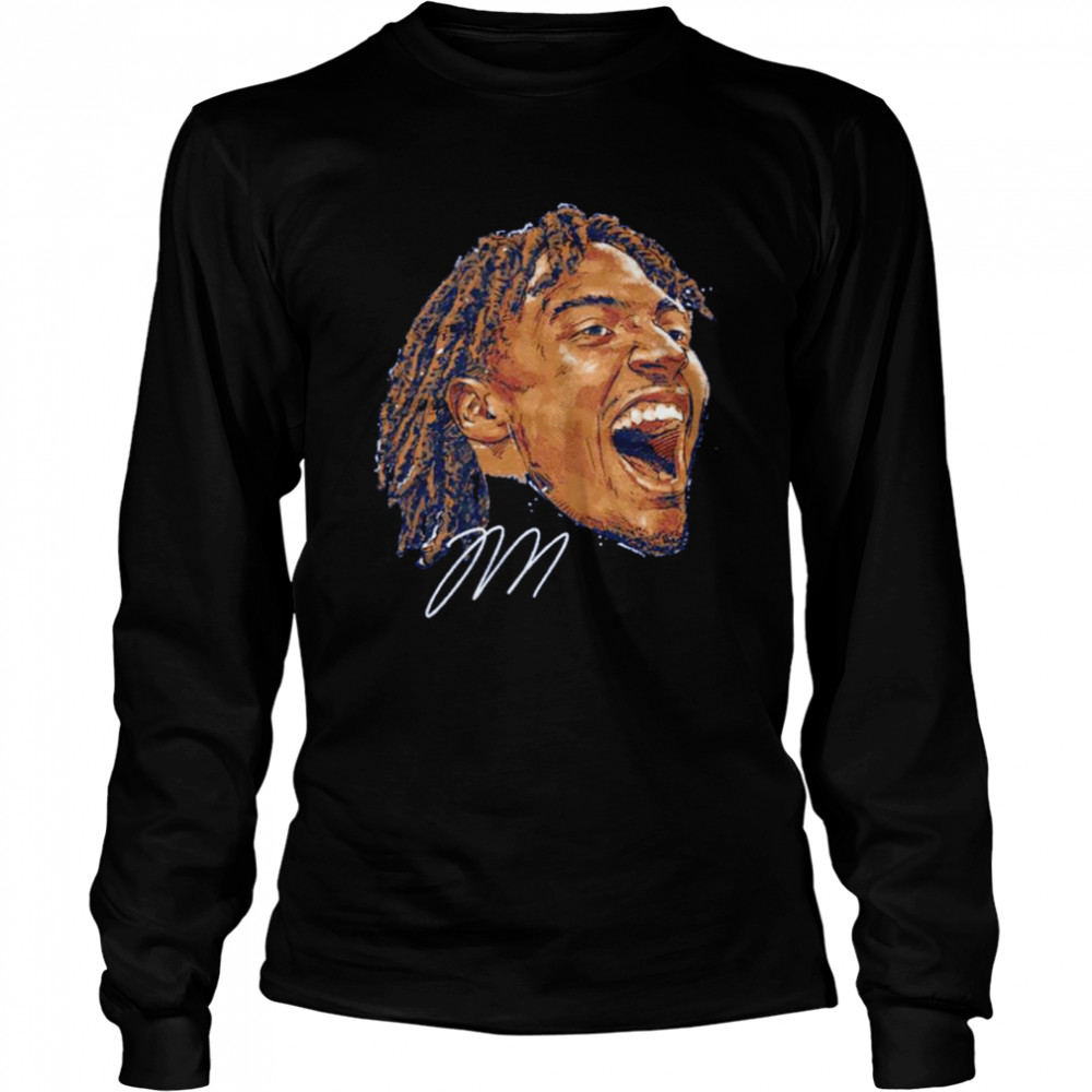 Philadelphia 76ers Tyrese Maxey scream signature shirt Long Sleeved T-shirt