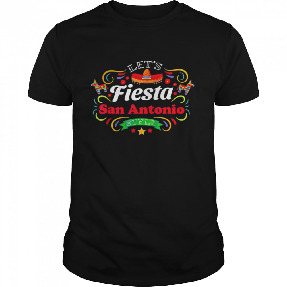 Let’s Fiesta Drinking Party San Antonio Cinco De Mayo Shirt