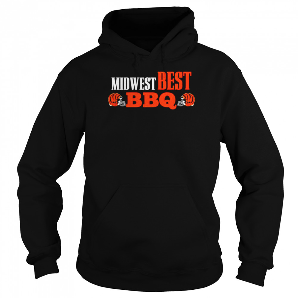 Midwest Best BBQ and Bengals shirt Unisex Hoodie