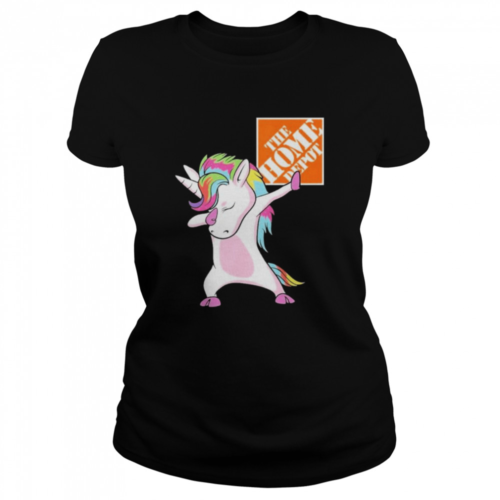 Unicorn the home depot logo shirt Classic Women's T-shirt