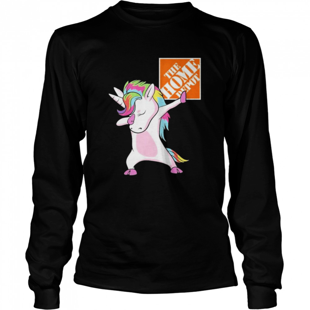 Unicorn the home depot logo shirt Long Sleeved T-shirt