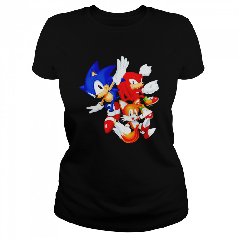 Sonic The Hedgehog Classic Friends characters T-shirt Classic Women's T-shirt