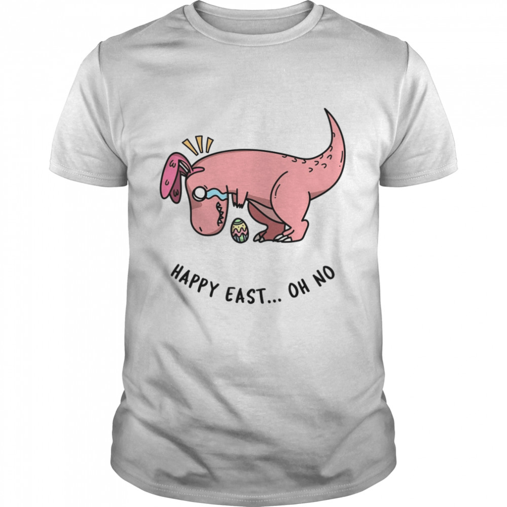 Easter T-rex happy east oh no shirt Classic Men's T-shirt