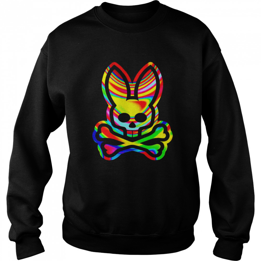 Psychedelic Bunny Psycho Bunny T- Unisex Sweatshirt
