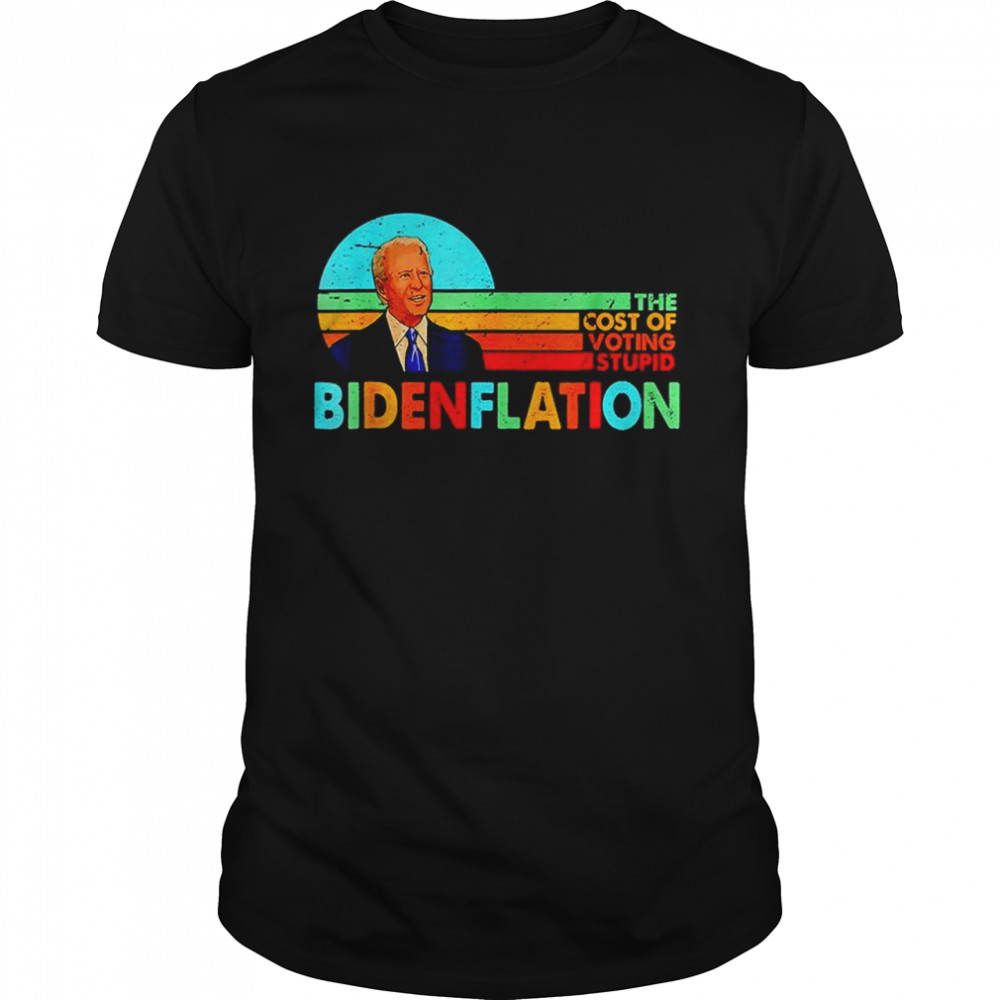 Bidenflation The Cost Of Voting Stupid Vintage T- Classic Men's T-shirt