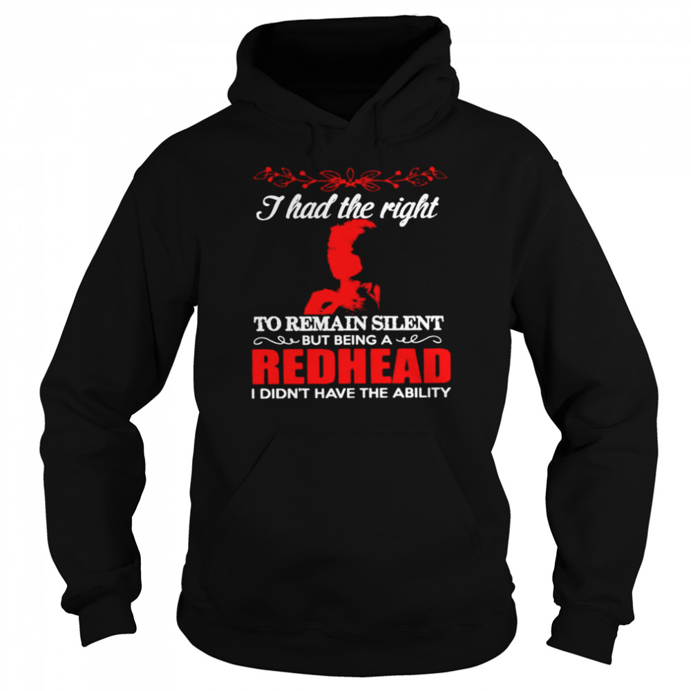 I had the right to remain silent shirt Unisex Hoodie