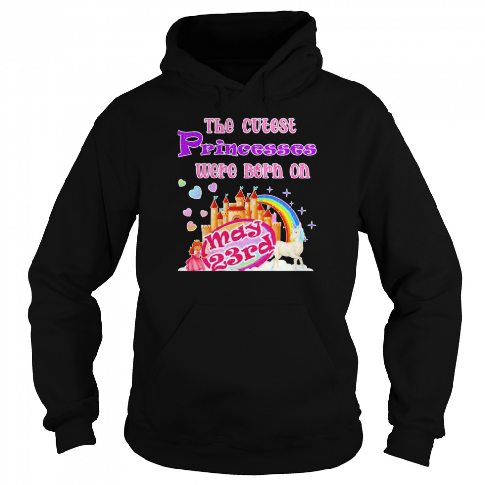 May 23rd Birthday Girl Cute Princess Unicorn Rainbow Unisex Hoodie