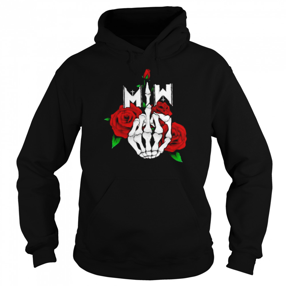 Middle finger Motionless in white shirt Unisex Hoodie