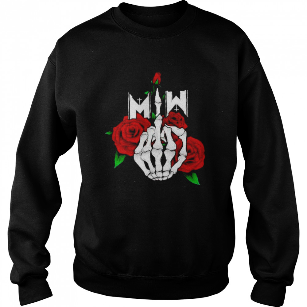 Middle finger Motionless in white shirt Unisex Sweatshirt