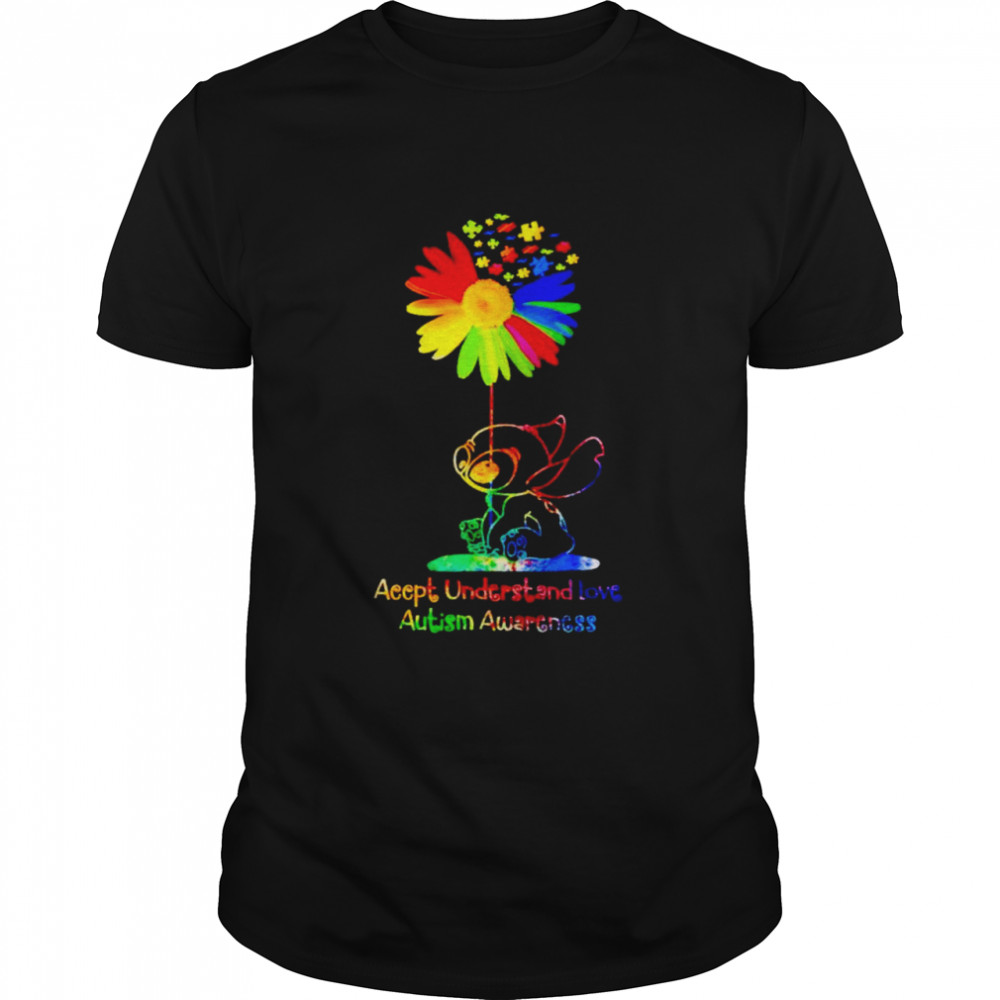 Stitch accept understand love Autism Awareness shirt Classic Men's T-shirt