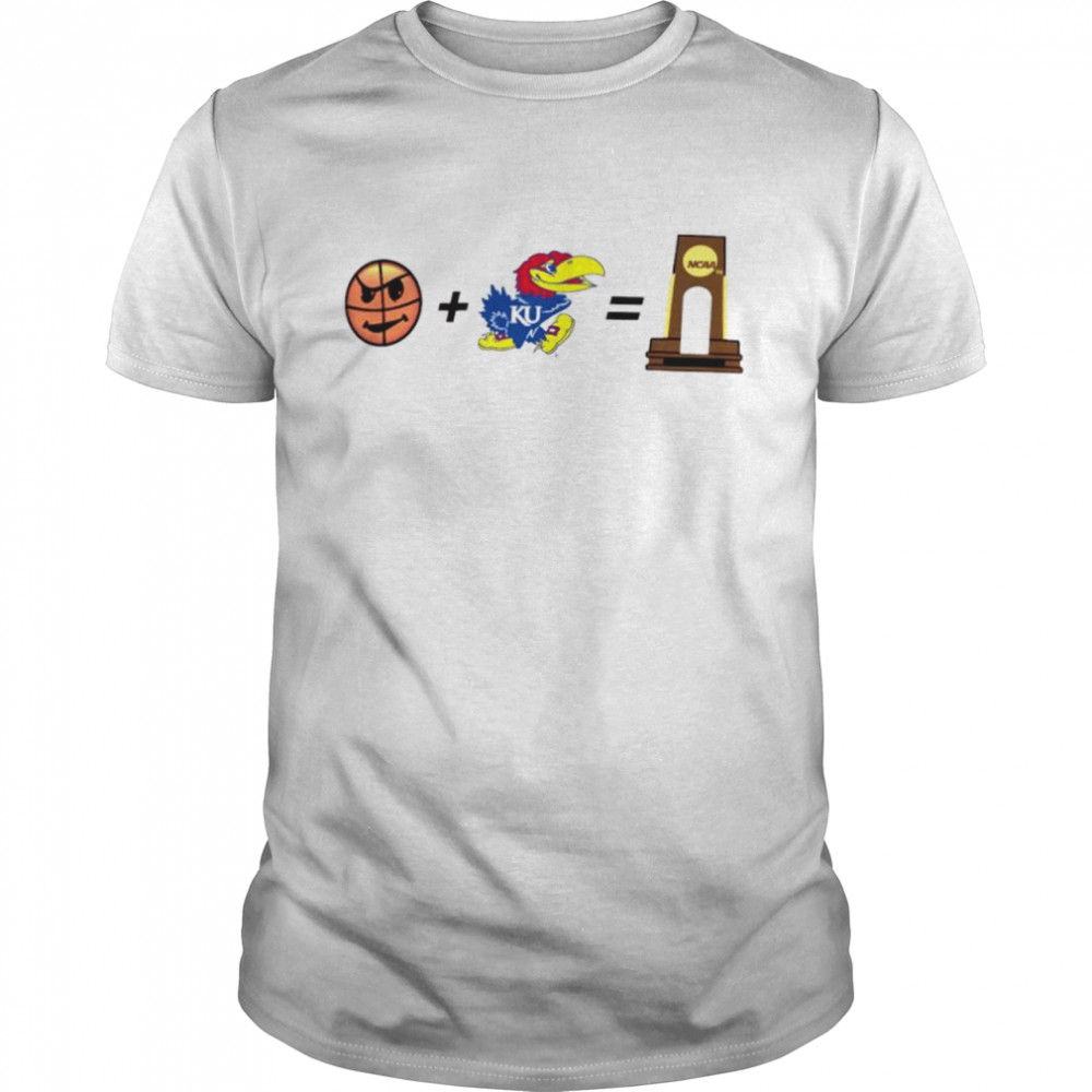 Basketball + Kansas Jayhawks = Cup champions shirt Classic Men's T-shirt