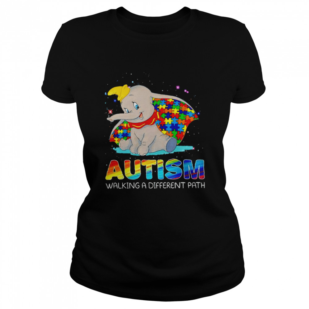 Dumbo Autism walking a different path shirt Classic Women's T-shirt