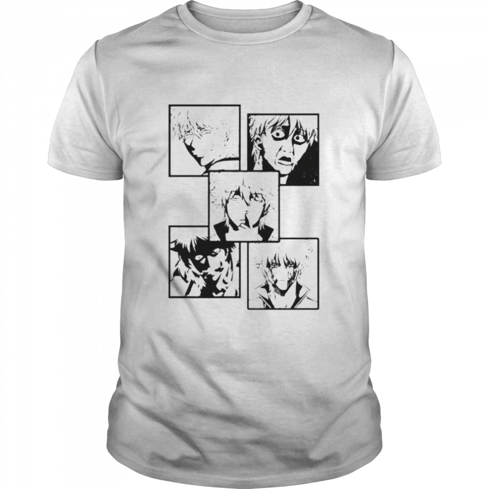 Gintama Anime faces of Gintoki shirt Classic Men's T-shirt