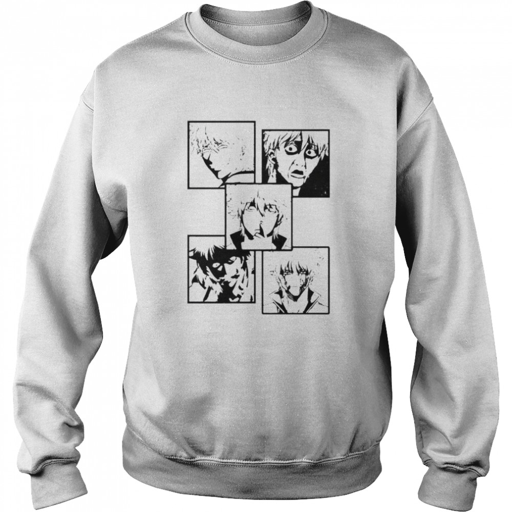 Gintama Anime faces of Gintoki shirt Unisex Sweatshirt