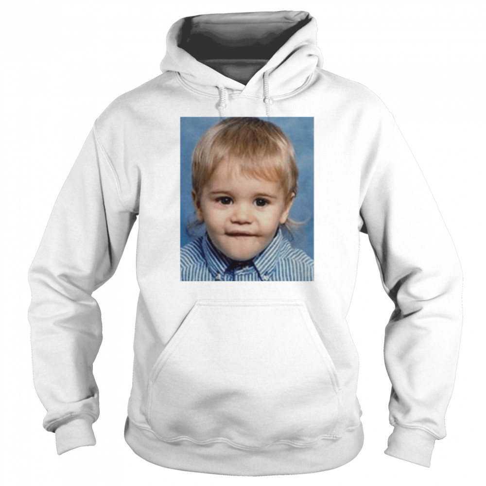 Justin Bieber as a baby t-shirt Unisex Hoodie