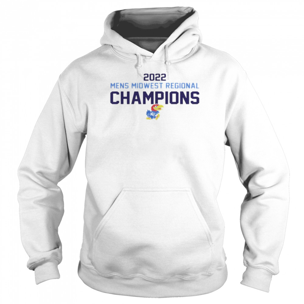 Kansas Jayhawks 2022 Men’s Midwest Regional Champions T-shirt Unisex Hoodie