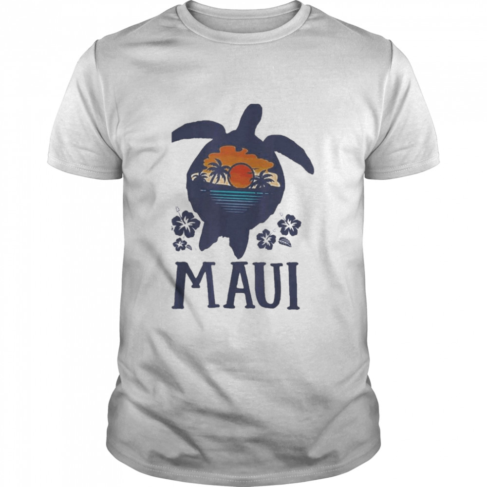 Maui Hawaii Sea Turtles Hawaiian Family Vacation 2022 Classic Men's T-shirt