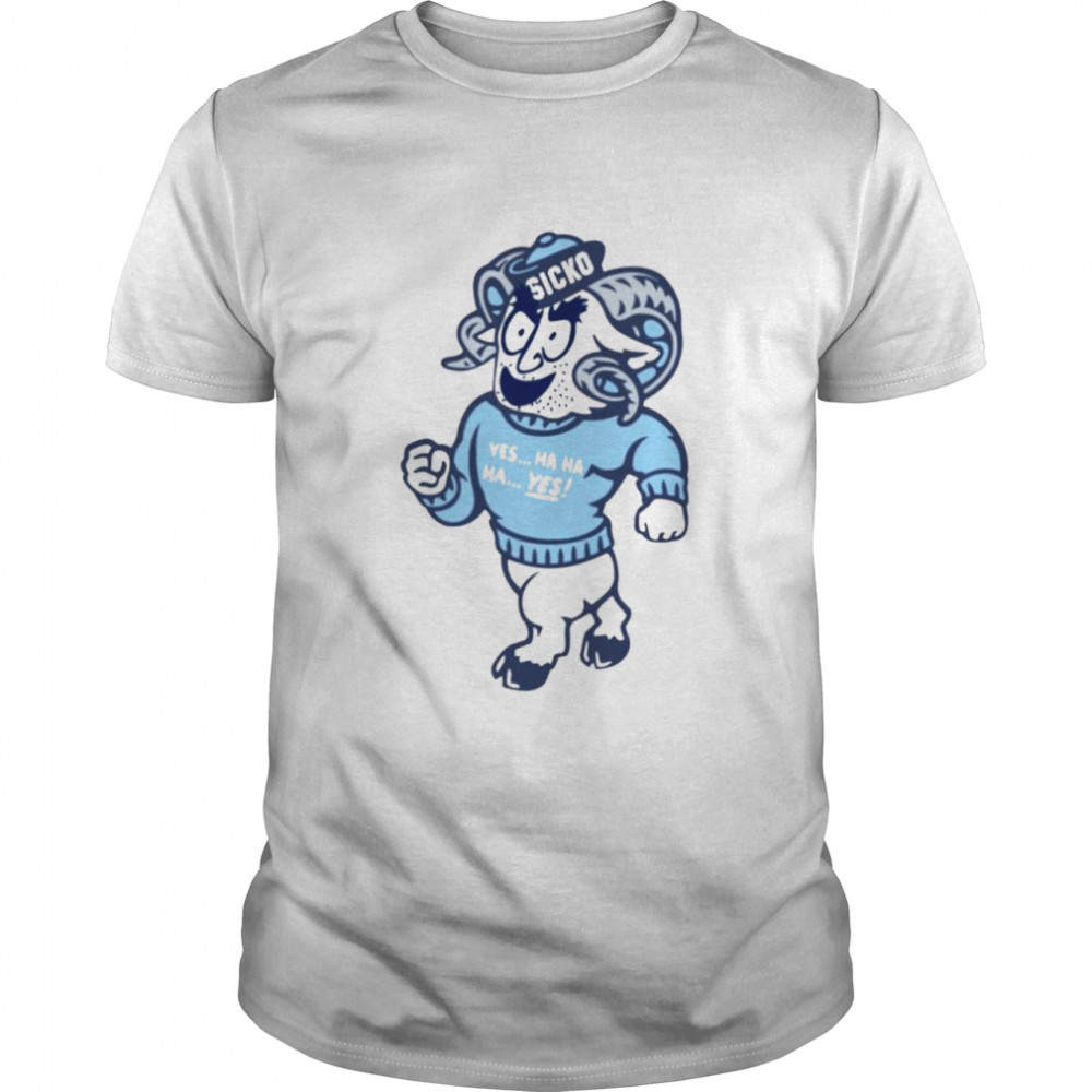 North Carolina Tar Heels mascot sicko yes hahaha shirt Classic Men's T-shirt