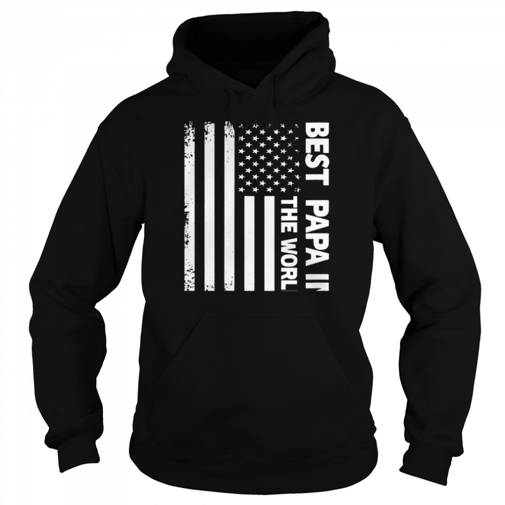 Womens Best papa in the world papa Unisex Hoodie