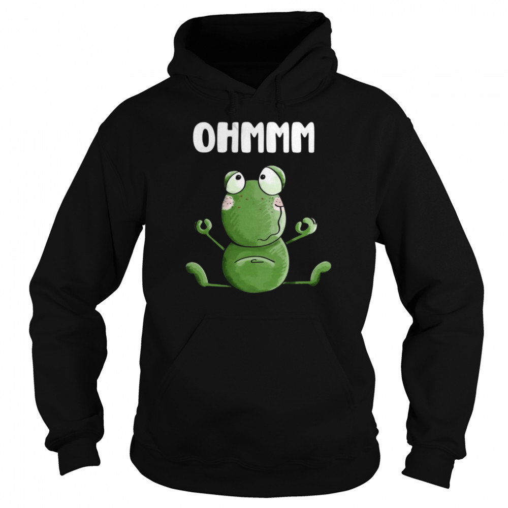 Yoga Frog Fun Frog Motif Children Unisex Hoodie