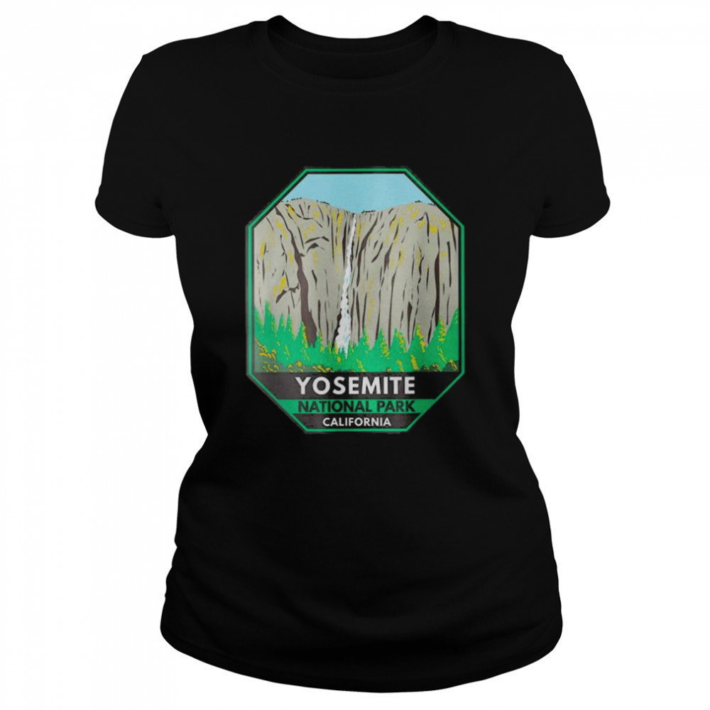 Yosemite Camping T- Yosemite National Park Ribbon Falls California Vintage Camping T- Classic Women's T-shirt