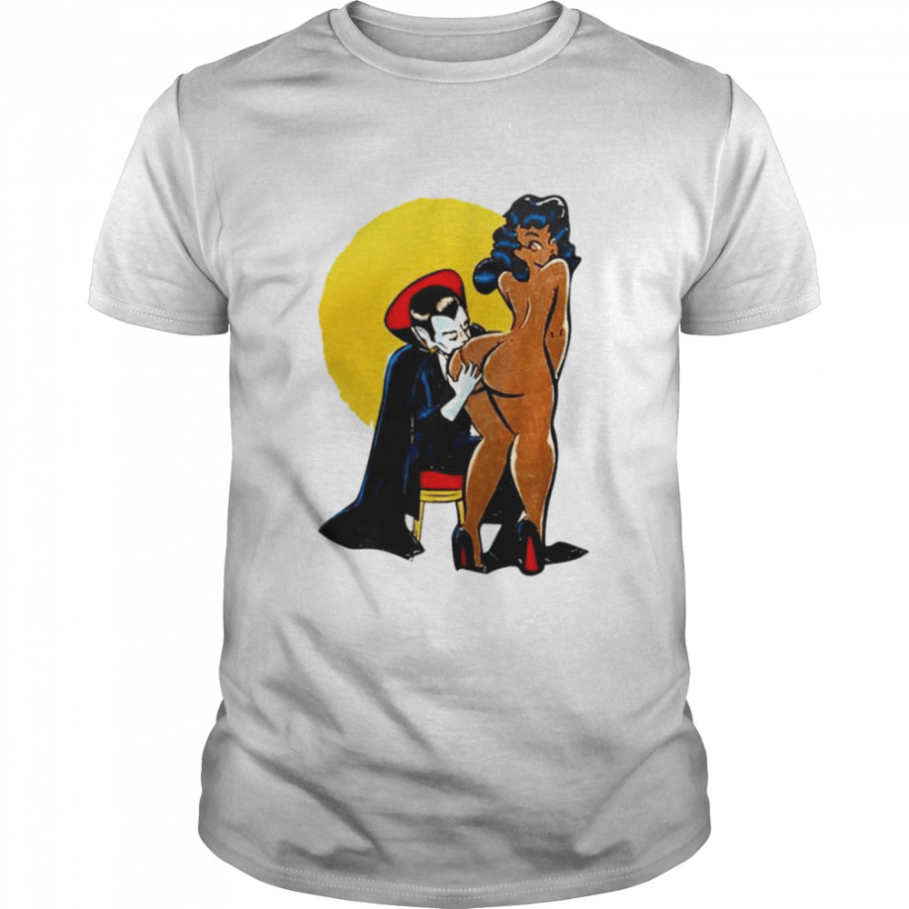 Dracula vampire butt black girl shirt Classic Men's T-shirt