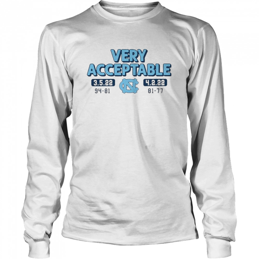 North Carolina Basketball: Very Acceptable, Adult T-Shirt / 2XL - CBB - Sports Fan Gear | breakingt