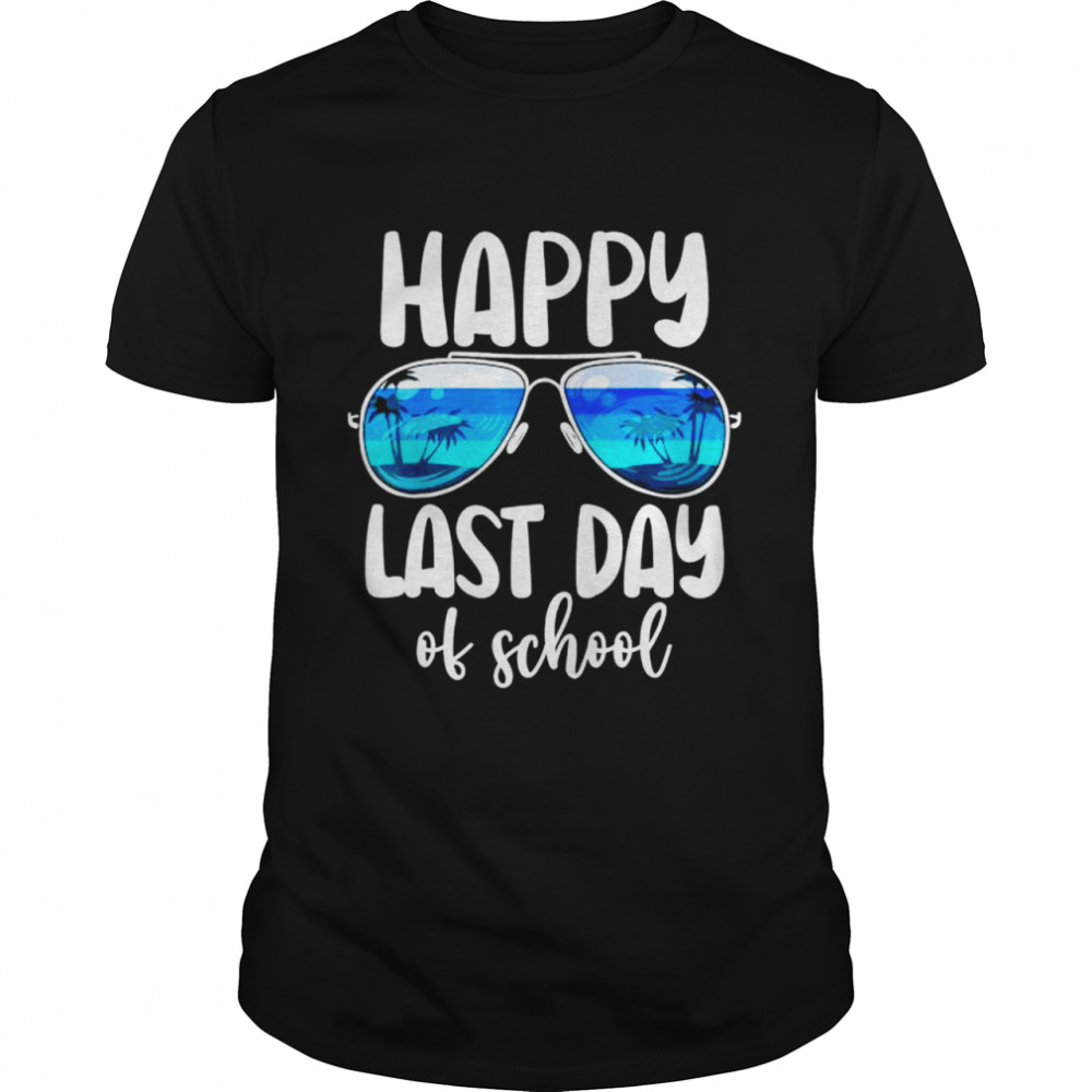 Sunglasses summer happy last day of school teacher student shirt Classic Men's T-shirt