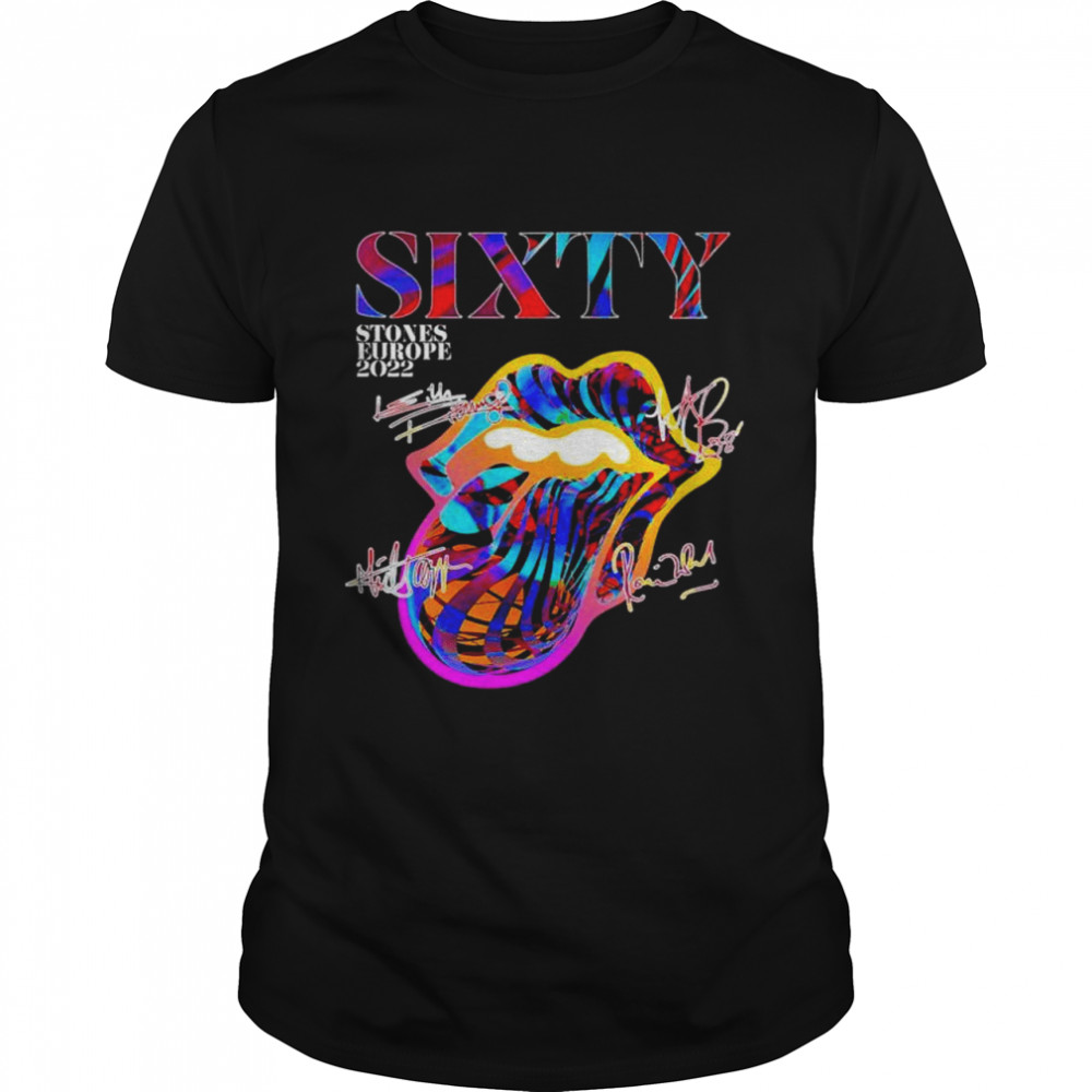 The Rolling Stones Sixty Europe 2022 Tour 2 Sided T-Shirt