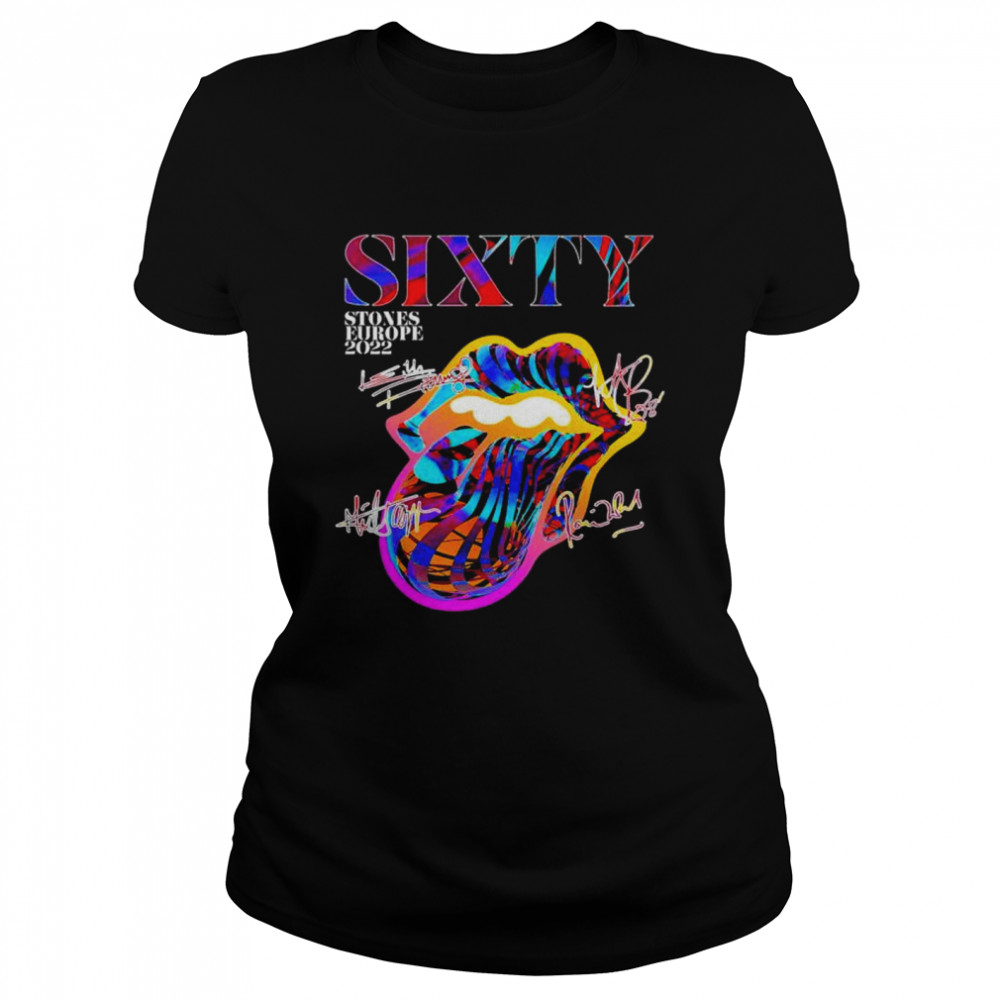 The Rolling Stones Sixty Europe 2022 Tour 2 Sided T- Classic Women's T-shirt