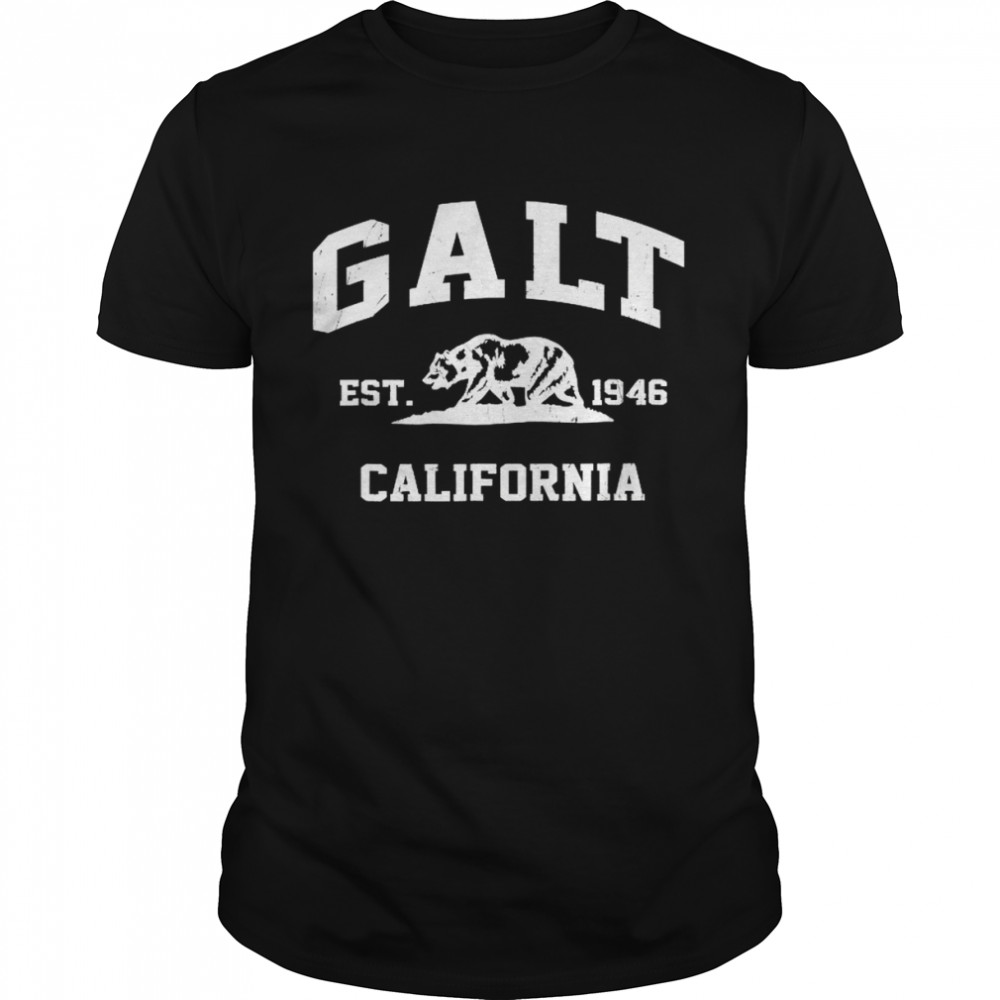Galt California CA vintage state Athletic style  Classic Men's T-shirt