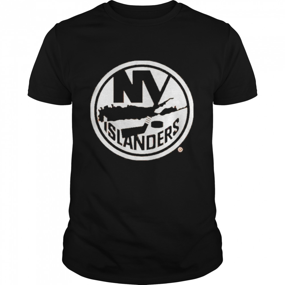 New York Islanders Isles Lab Shop Jumbo Text Stamp Logo  Classic Men's T-shirt