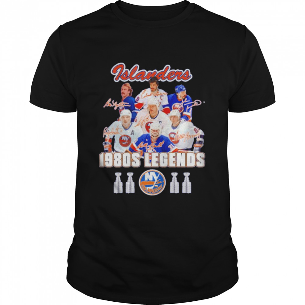 New York Islanders 1980s Legends Signatures  Classic Men's T-shirt