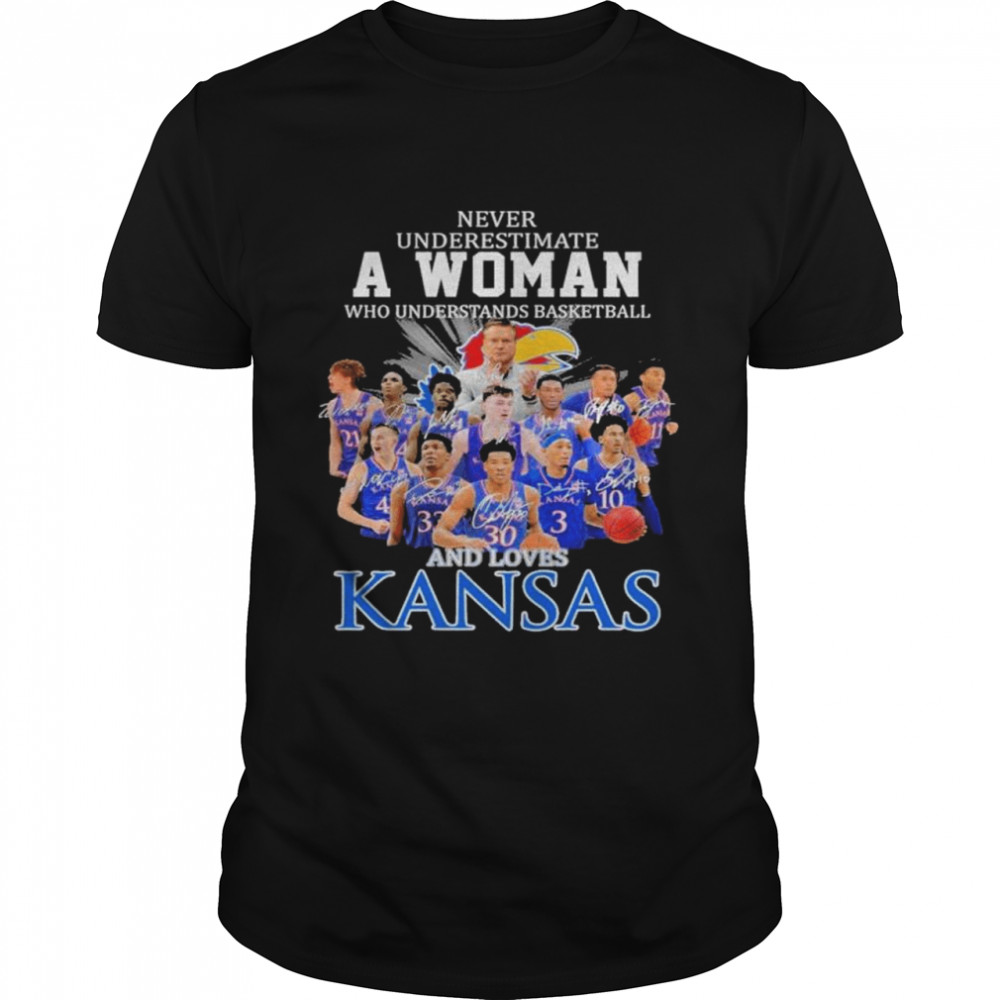 Never underestimate a woman who understands basketball and loves Kansas shirt Classic Men's T-shirt